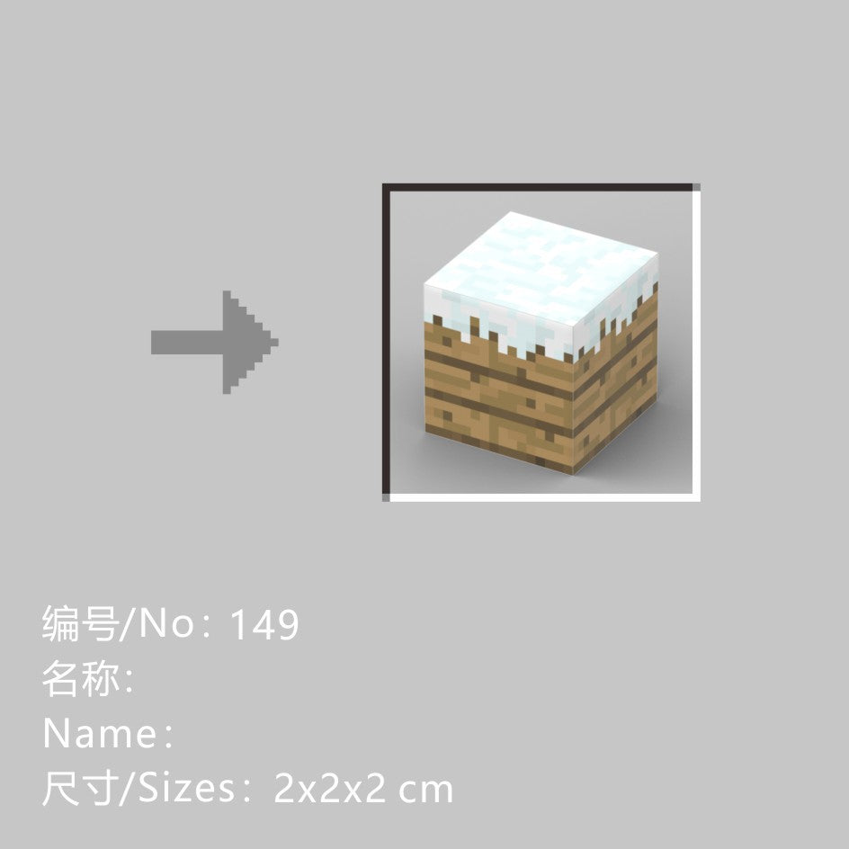 Magnetic Building Blocks Mine World Architectural DIY Magnetic toy for kids