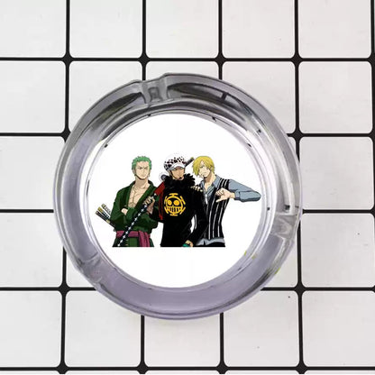 Luffy/Zoro/Sanji Glass Ashtray - Set Sail on Smoky Seas