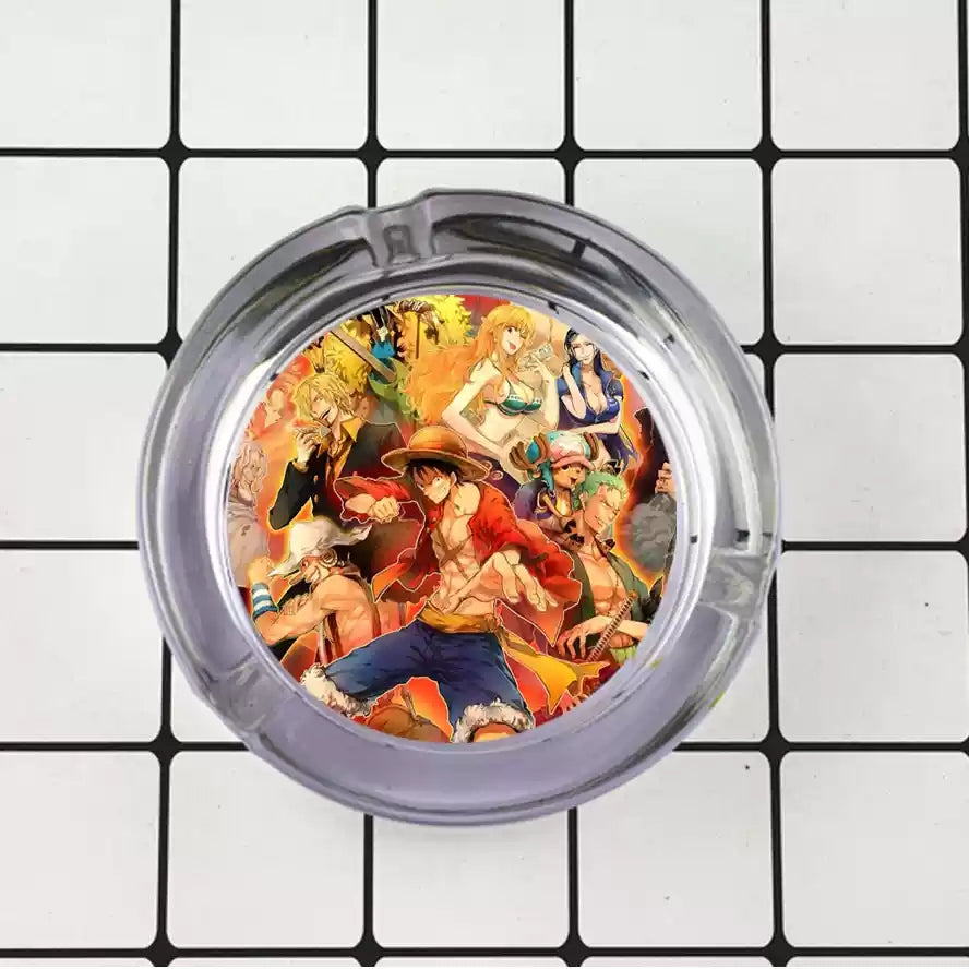 Luffy/Zoro/Sanji Glass Ashtray - Set Sail on Smoky Seas