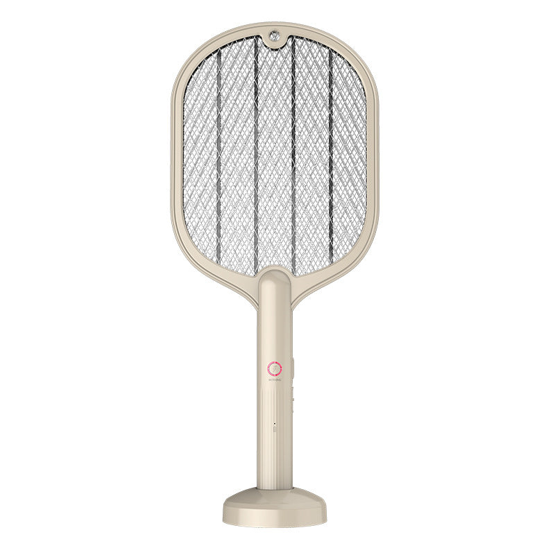 Raqueta repelente de mosquitos eléctrica inteligente, recargable por USB, 2 en 1, matamoscas, matamoscas