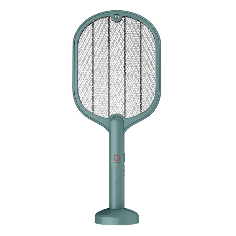 Raqueta repelente de mosquitos eléctrica inteligente, recargable por USB, 2 en 1, matamoscas, matamoscas