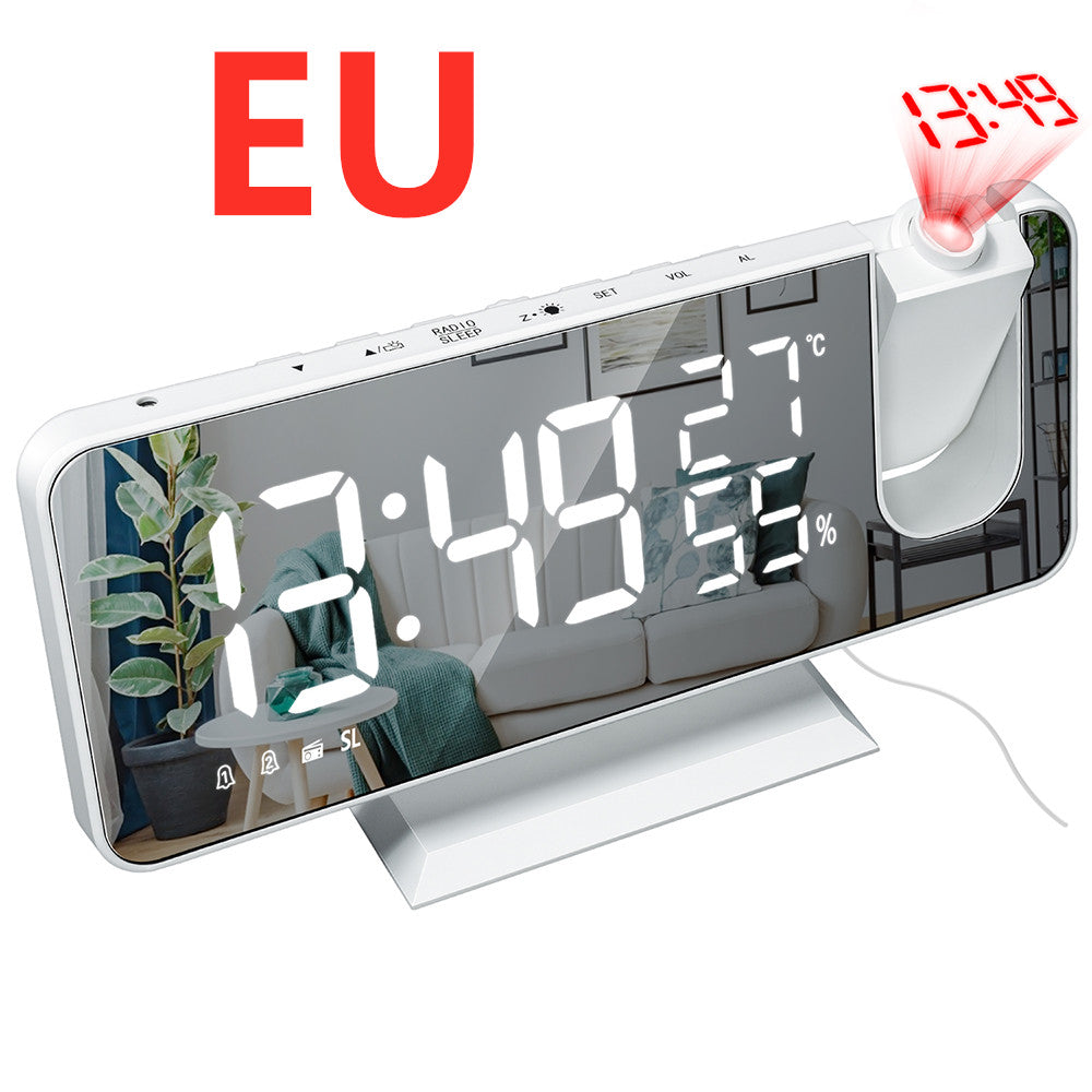 Reloj despertador con proyección de radio multifuncional