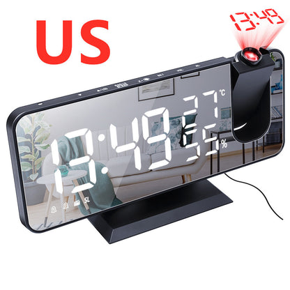Reloj despertador con proyección de radio multifuncional