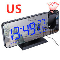 Reloj despertador con proyección de radio multifuncional