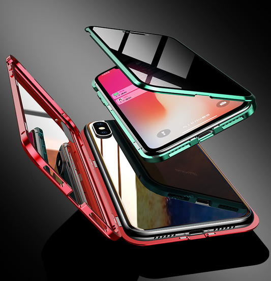Funda magnética de metal para teléfono Samsung, antiespías, para Note y series S