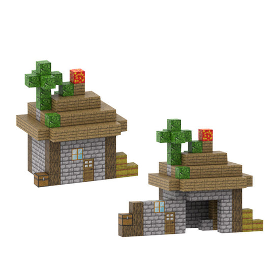 178PCS Magnetische Bausteine ​​Würfel Mein Haus Modell Set Magnet Kreative DIY Spielzeug Für Jungen Und Mädchen Geschenk