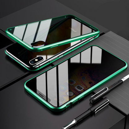 Funda magnética de metal para teléfono Samsung, antiespías, para Note y series S