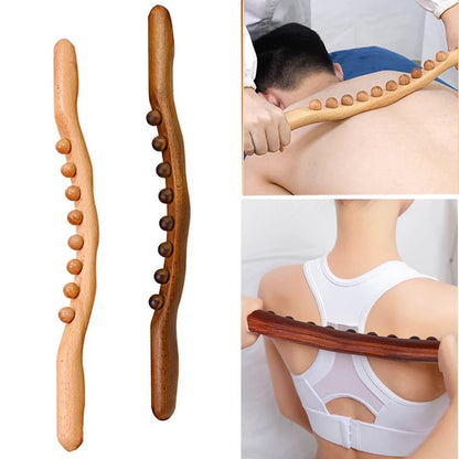 Palo de masaje para raspar la piel del cuerpo