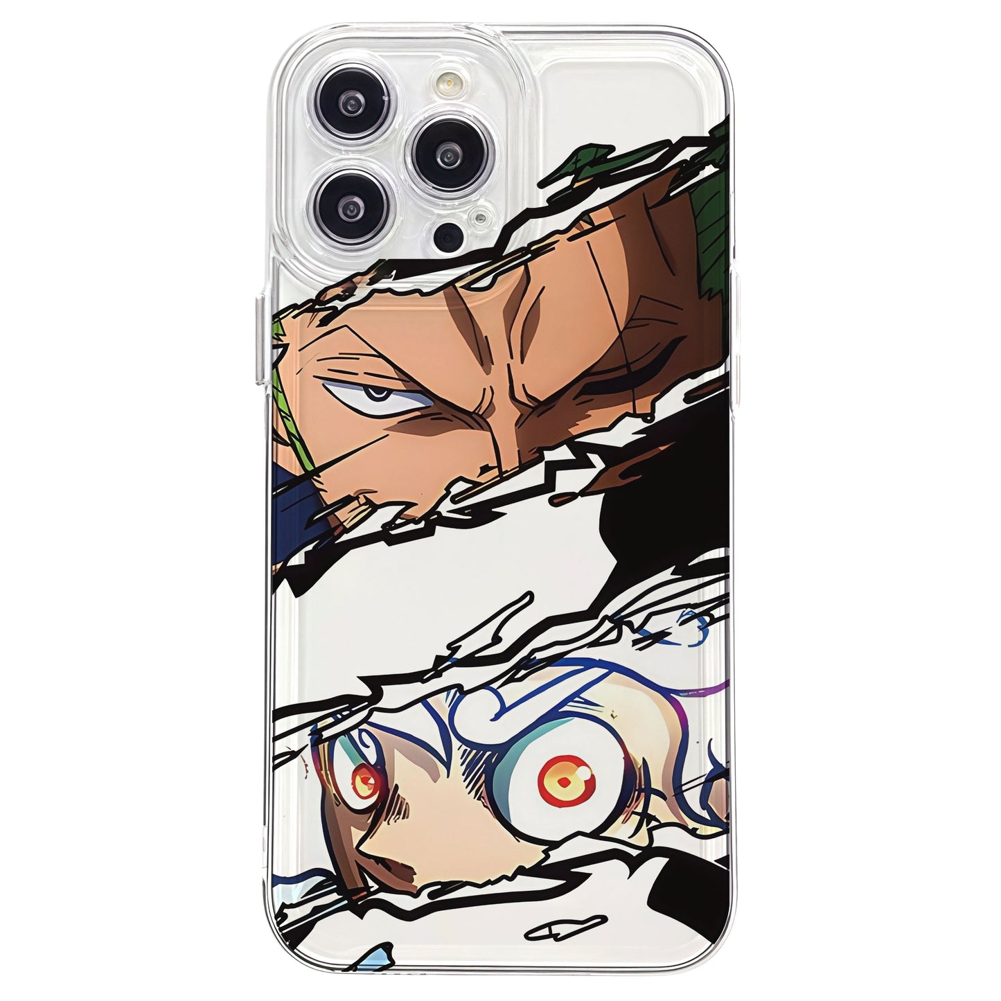 Luffy/Zoro iPhone silicone crash-resistant phone case