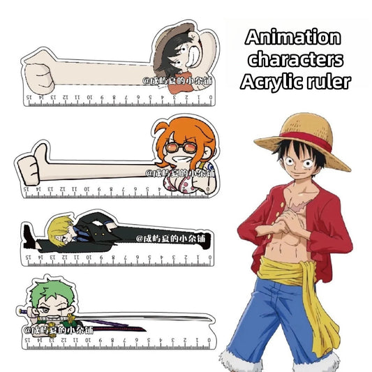 Luffy/Zoro/Nami/Sanji Cute Character Modeling Ruler - Measure the distance you dream of sailing