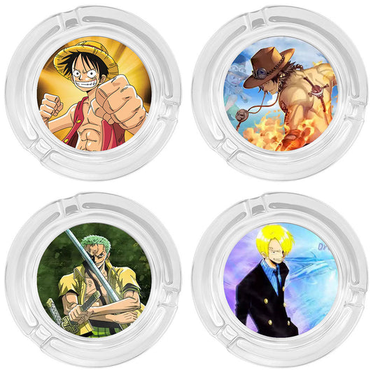 Luffy/Zoro/Sanji Glass Ashtray - Set Sail on Smoky Seas