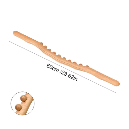 Palo de masaje para raspar la piel del cuerpo