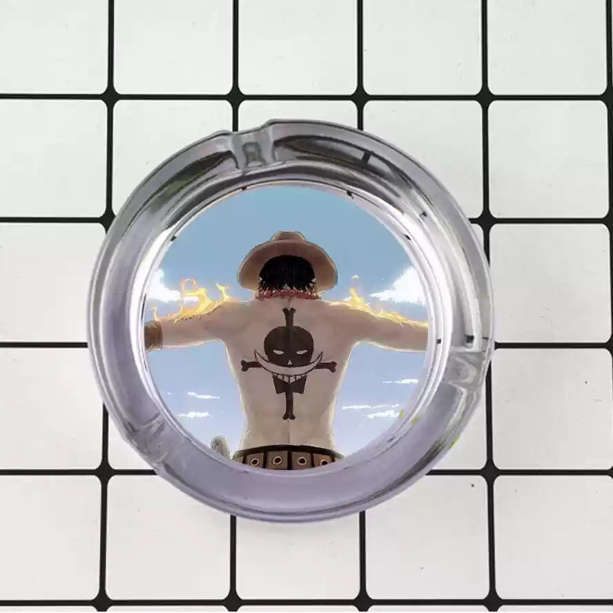 Luffy/Zoro/Sanji Glass Ashtray - Set Sail on Smoky Seas