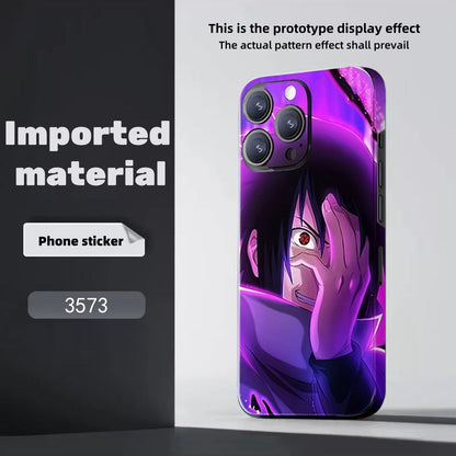 Sasuke/Kakashi/Itachi/Obito theme iPhone Phone back film sticker - a must-have for cool personality