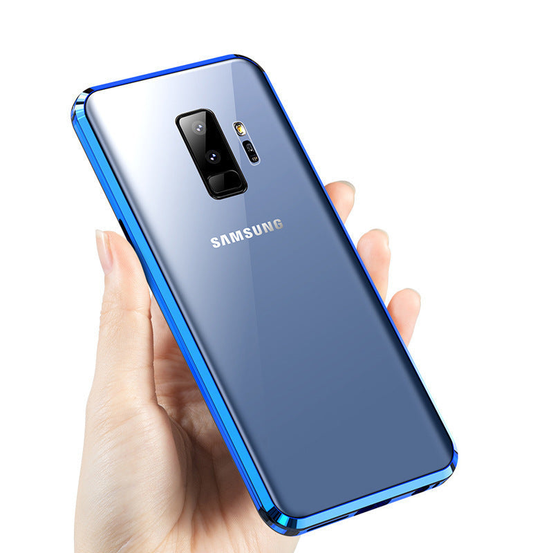 Funda magnética de metal para teléfono Samsung, antiespías, para Note y series S