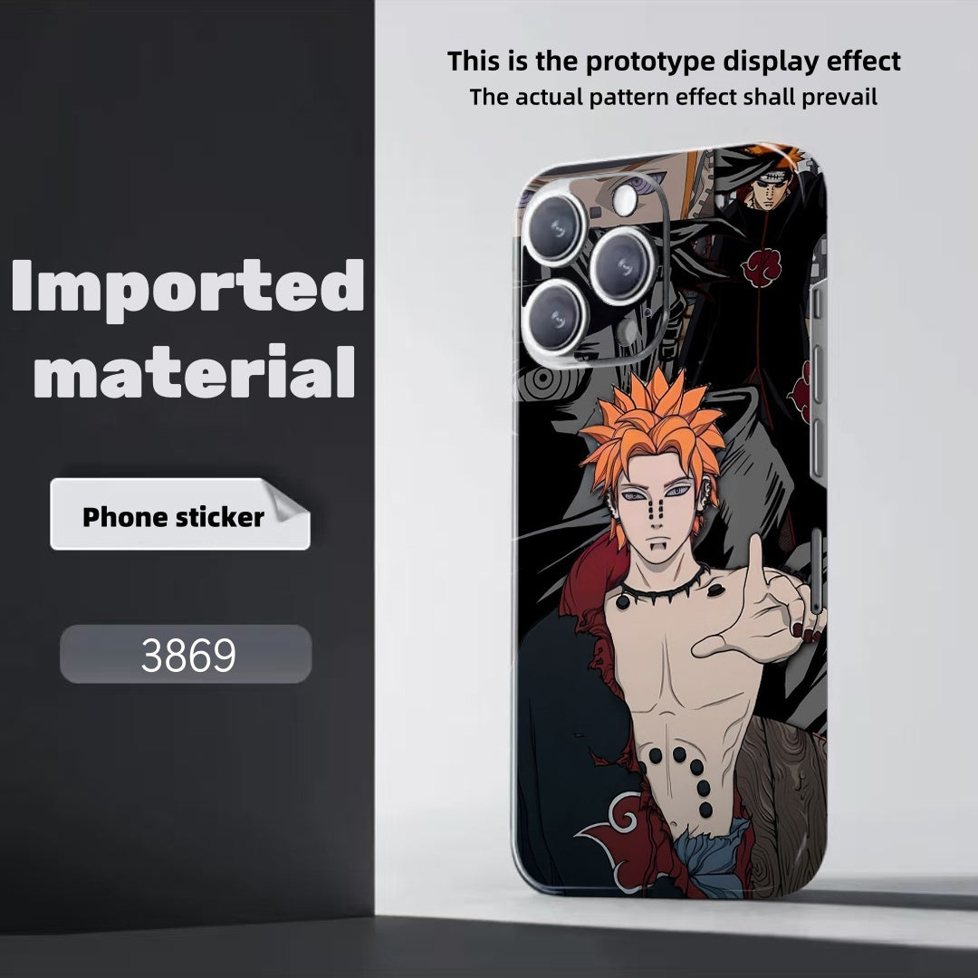 Sasuke/Kakashi/Itachi/Obito theme iPhone Phone back film sticker - a must-have for cool personality