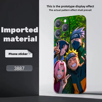 Sasuke/Kakashi/Itachi/Obito theme iPhone Phone back film sticker - a must-have for cool personality