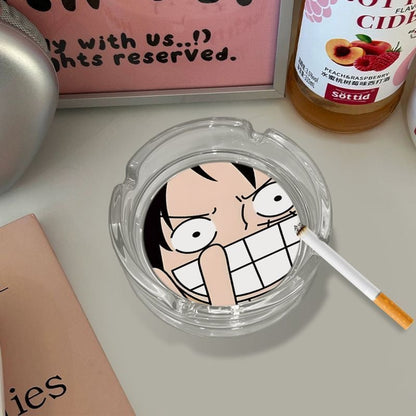 Luffy/Zoro/Sanji Glass Ashtray - Set Sail on Smoky Seas