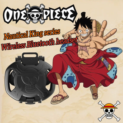 Luffy themed Metal Charging Case Bluetooth Earbuds - Listen to beautiful music together