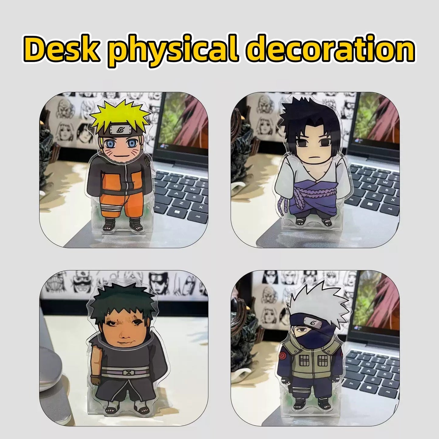 Sasuke/Kakashi/Obito Acrylic Shake head Desktop Car Ornament - Assemble and Enjoy the Fun