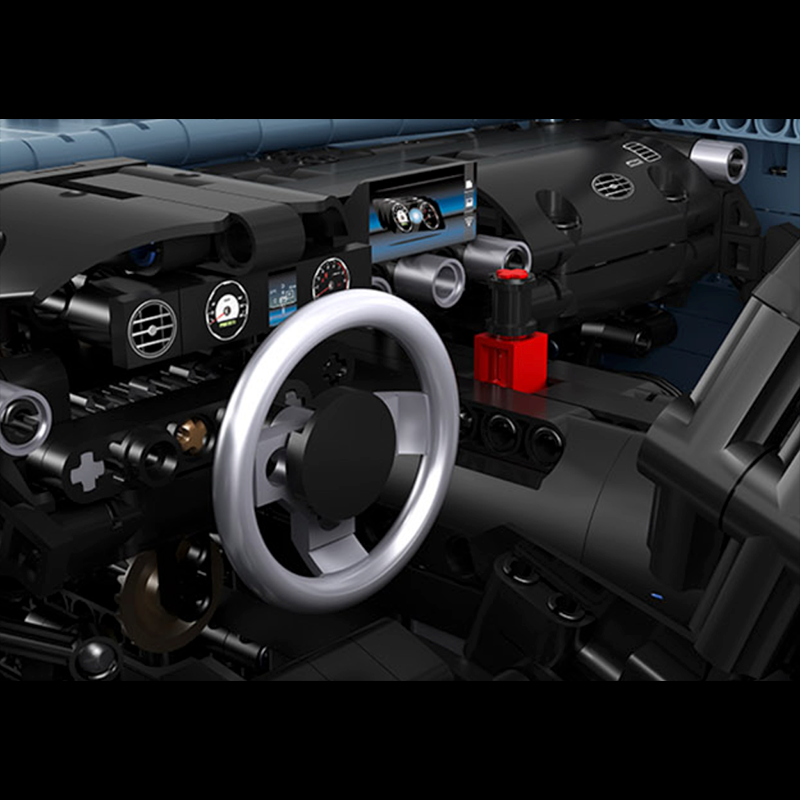 Satinblaues deutsches Coupé, 3919 Teile 