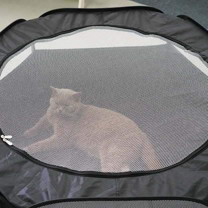 Foldable, Removable Cat Tunnel: Space-Saving & Hair-Resistant Pet Supply