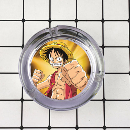 Luffy/Zoro/Sanji Glass Ashtray - Set Sail on Smoky Seas