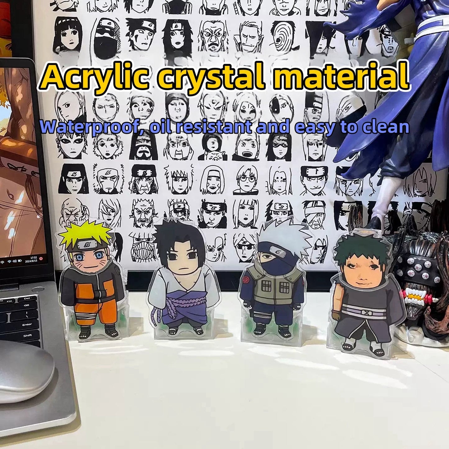 Sasuke/Kakashi/Obito Acrylic Shake head Desktop Car Ornament - Assemble and Enjoy the Fun