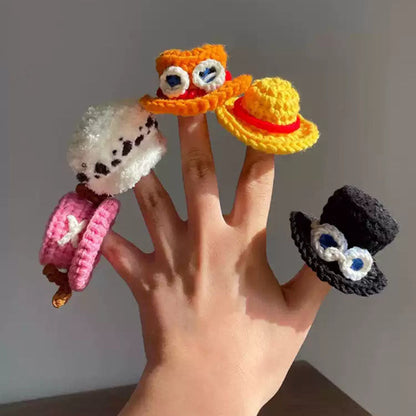 Luffy/Ace/Sabo/Chopper theme Handmade DIY knitted hats - Hands-on creation of exclusive Pirate hats