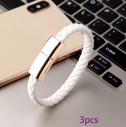 Cable de carga USB para pulsera para iPhone, USB-C y Micro
