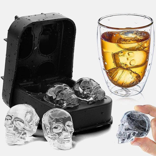 3D Totenkopf Eiswürfelbereiter