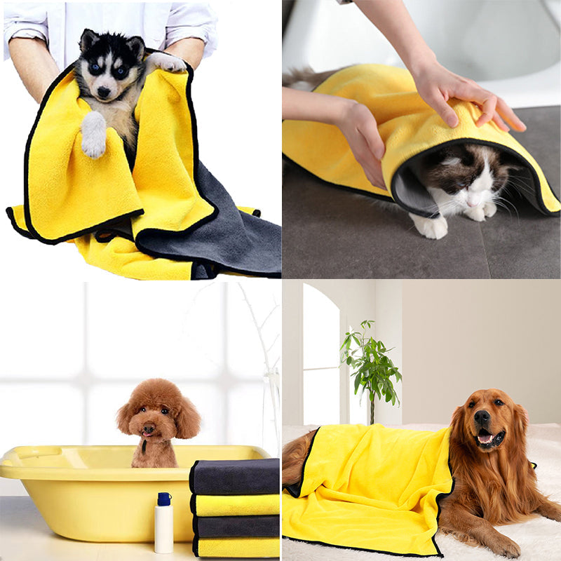 Toalla para mascotas de secado rápido