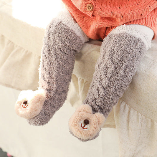 Flauschige Baby-Hausschuhsocken