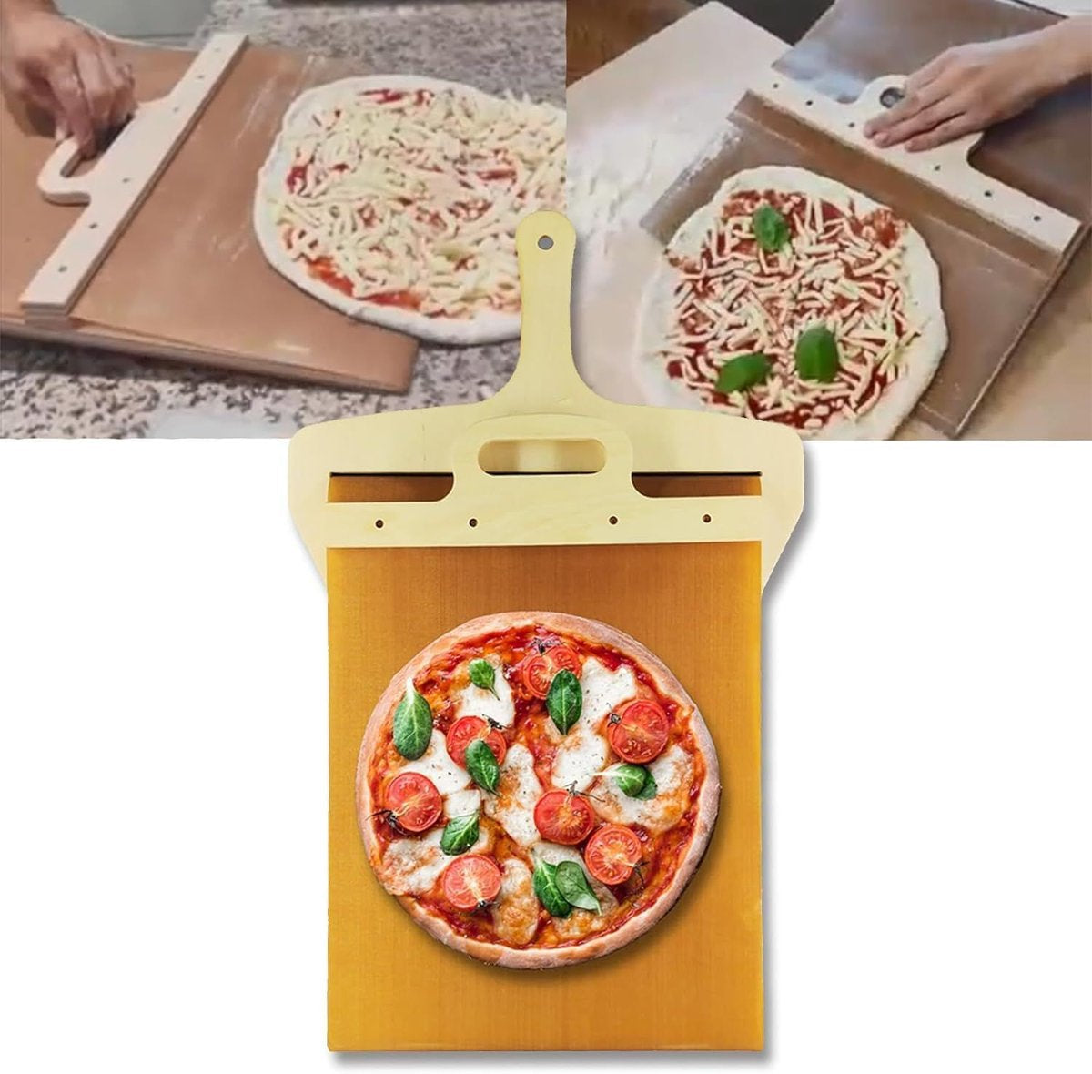 Pala de pizza deslizante 