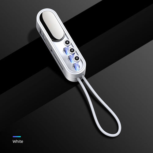 3-in-1-Magnet-USB-Ladekabel mit Plug-Box-Speicher I-Telefon, Typ C und Micro