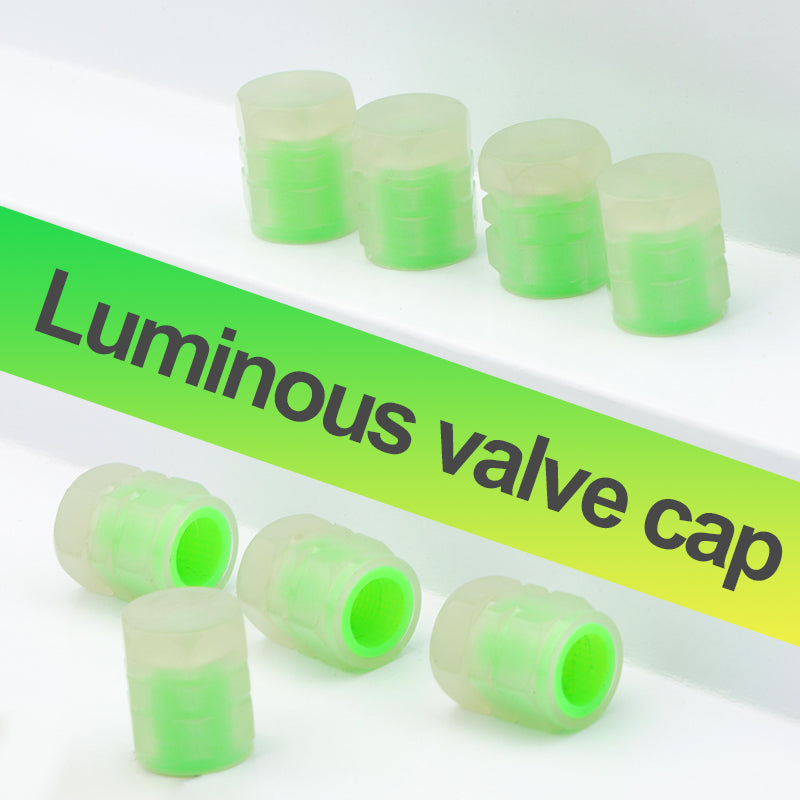 Tapa de válvula luminosa para automóviles y bicicletas Cubierta de núcleo luminoso para válvula de neumático de vacío