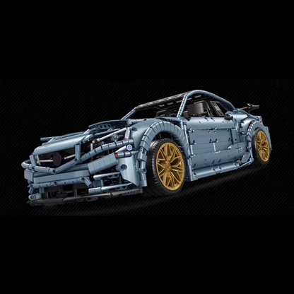 Satinblaues deutsches Coupé, 3919 Teile 