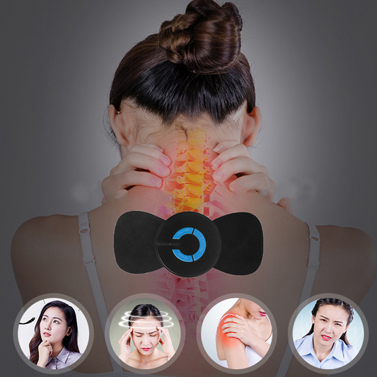 Masajeador eléctrico de columna EMS Pulse para cuello, hombros y cuerpo entero, dispositivo de masaje portátil