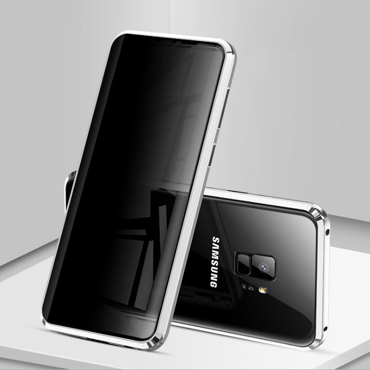Funda magnética de metal para teléfono Samsung, antiespías, para Note y series S