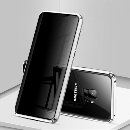 Funda magnética de metal para teléfono Samsung, antiespías, para Note y series S