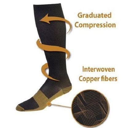 CopperMed Anti-Ermüdungs-Kompressionsstrümpfe