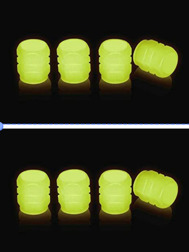 Tapa de válvula luminosa para automóviles y bicicletas Cubierta de núcleo luminoso para válvula de neumático de vacío