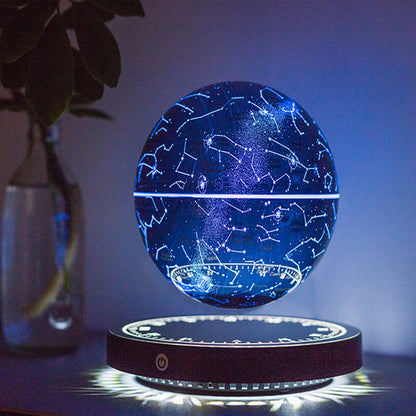 Lámpara de luna de levitación magnética, sencilla, para mesita de noche, globo giratorio flotante con levitación magnética