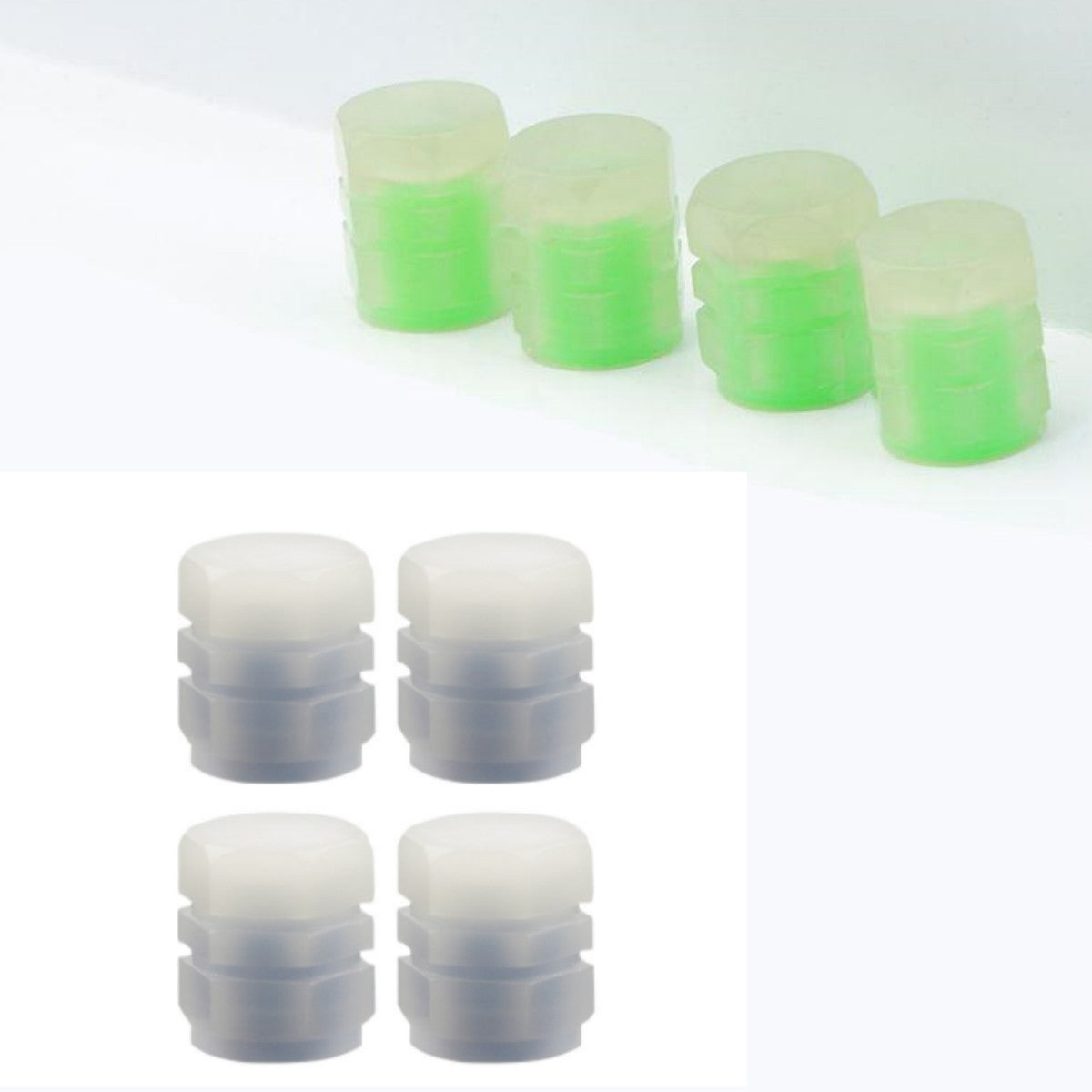Tapa de válvula luminosa para automóviles y bicicletas Cubierta de núcleo luminoso para válvula de neumático de vacío