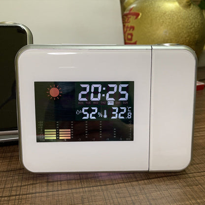 Reloj de proyección con pronóstico meteorológico electrónico para el hogar