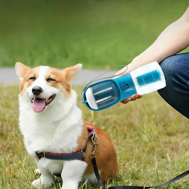 Taza de agua para perros, bebida, comida, bolsa de basura