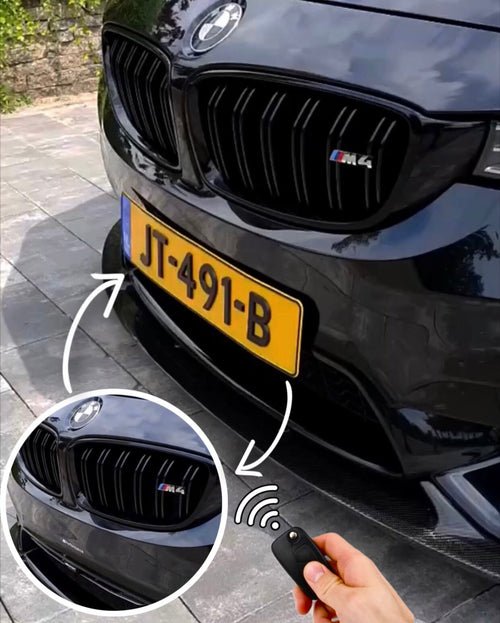 Einziehbarer Kennzeichenhalter