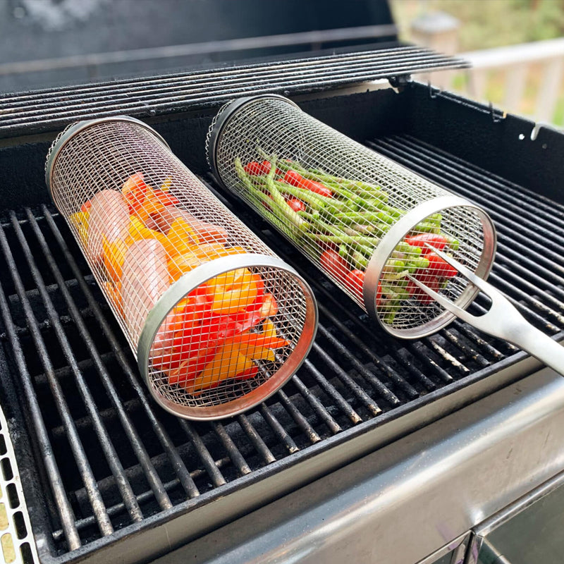 Cesta para parrilla de barbacoa