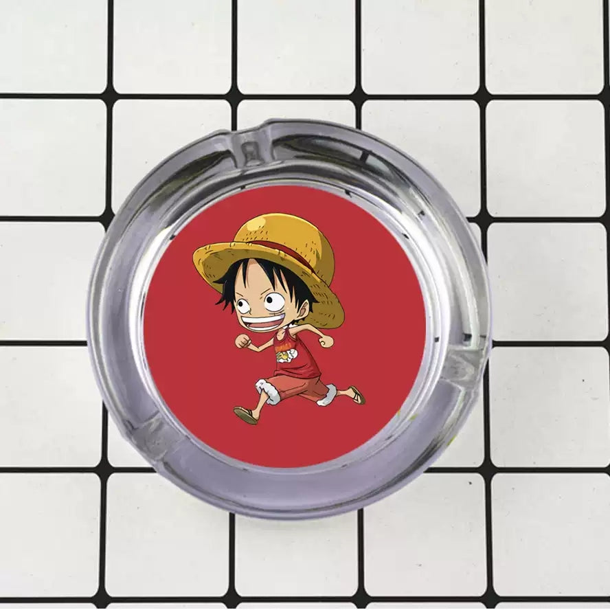 Luffy/Zoro/Sanji Glass Ashtray - Set Sail on Smoky Seas
