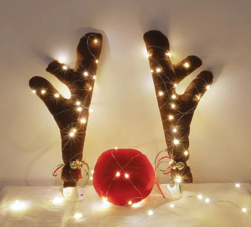 🎄2023-Weihnachts-Schnäppchen🎁Premium Rentier-Auto-Kit Geweih